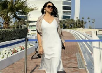 Luciane Vaz revela truques de styling para arrasar com vestido de seda