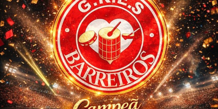 A escola de samba Unidos de Barreiros venceu o Grupo de Ouro e garantiu seu lugar no Grupo Especial a partir de 2027