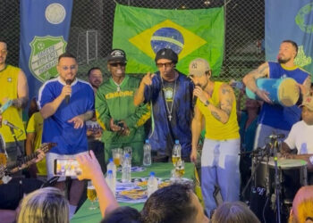 Com casa cheia, Grupo Chocolate grava “Copagode” em noite que uniu futebol, música e festa em Porto Alegre
