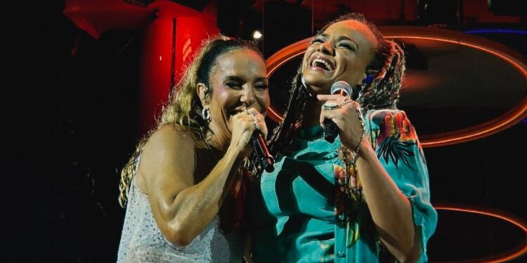 Luciana Mello brilha ao lado de Ivete Sangalo no Projeto Clareou em Florianópolis