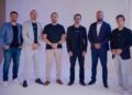 Da esquerda para a direita: Rafael Moraes, Tibério Lemes, Waller Maciel, Maxmiliano Barbosa, Gleidson Soares e Leonardo Moreira, sócios-diretores da Pacto Soluções