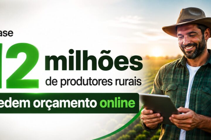 Quase 12 milhões de produtores rurais brasileiros já utilizam canais digitais para solicitar orçamentos, mostrando como a internet deixou de ser apenas um meio de pesquisa e passou a fazer parte ativa do processo de compra no agro.