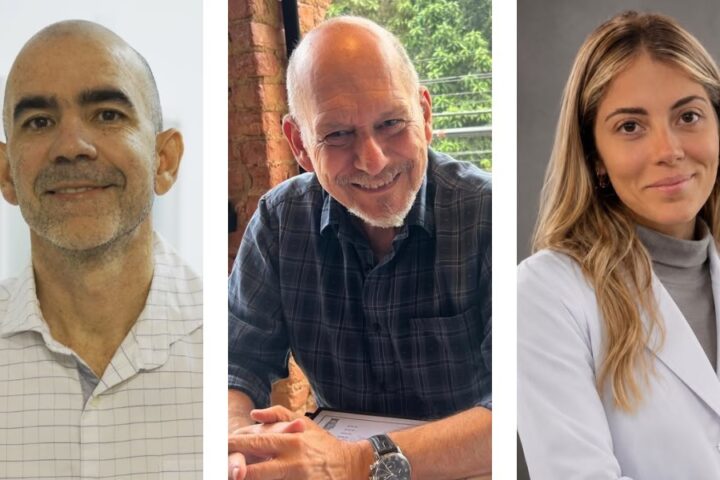 Os médicos Marco Orsini e Eduardo Morsch de Mello, e a pesquisadora Eduarda Iennaco.